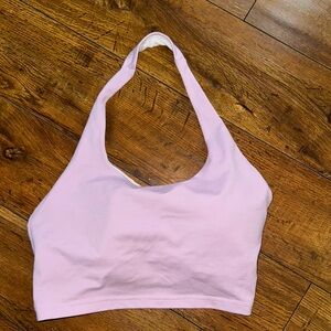 Fleo Purple Halter Bra crop